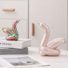 13.4cm Mini Creative Balloon Swan Abstract Ceramic Ornament Sculpture Study Room Statue Home Office Accessories Decoration Gift