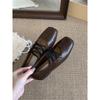 French Flat-soled Retro Brown Mary Jane Evening Shoes Single Shoes Women's Shoes 2025 Spring Soft-soled Black Commuter Shoes