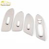 Murano Glass Lift Frame Stainless Steel Window Armrest Switch Decor Sticker
