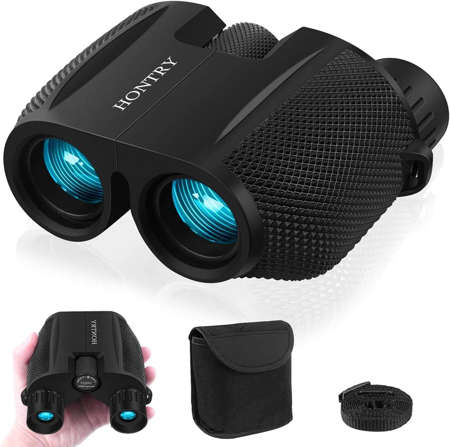 

HONTRY 10x binoculars, a portable telescope for adults and children Enjoy a immersive experience at live shows, concerts, birdwatching, and sports
