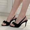 Sexy Slingback Slip On Back Strap Sandals Women Fashion Bowknot Open Toe 6CM 8CM Gladiator High Heels Party Dress Shoes