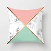 Ins Marble Geometric Print Square Pillow Cover Sofa Cushion Cover