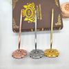 Electroplated Cylinder Pen & Flower Base Holder Set