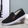 Old Beijing Cloth Shoes Men's Corduroy Board Shoes Non-slip and Wear-resistant One-pedal Trendy Versatile Men's Work Shoes