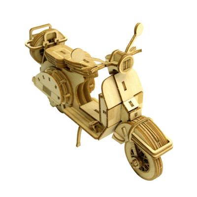 Wooden 3D Puzzle Wooden Art Ki-gu-mi Scooter