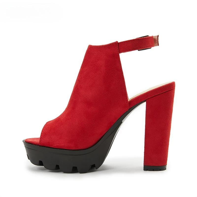 Dámské boty Letní platformové gladiátorské sandály Vysoké podpatky Pásek Lodičky Boty s přezkou Módní dámské boty Vysoké podpatky Zapatos
