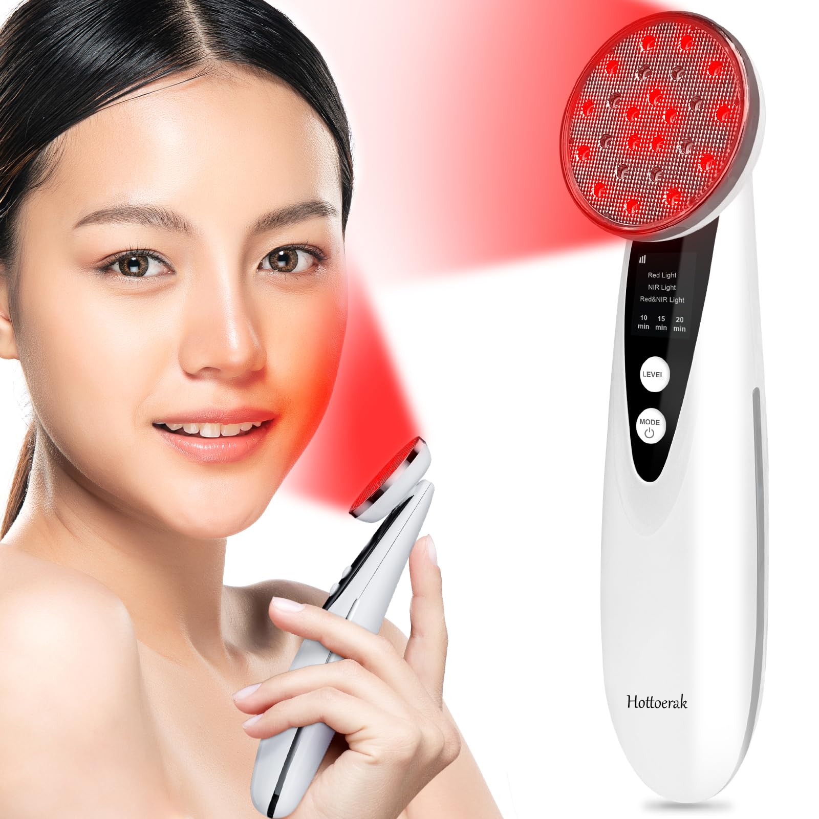 

Creatrek Near-Infrared Light, Handheld Light, Near-Infrared LED, Infrared Irradiation, 660nm, 850nm, Red Light, for Home Use