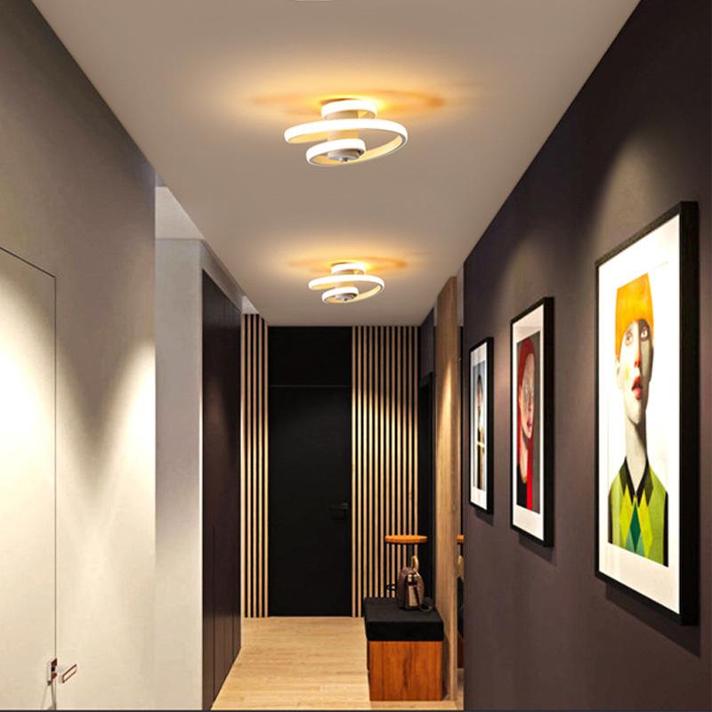 European Minimalist LED Ceiling Lamp Living Room Corridor Porch Hall Balcony Bedroom Decorative Lighting Lamps