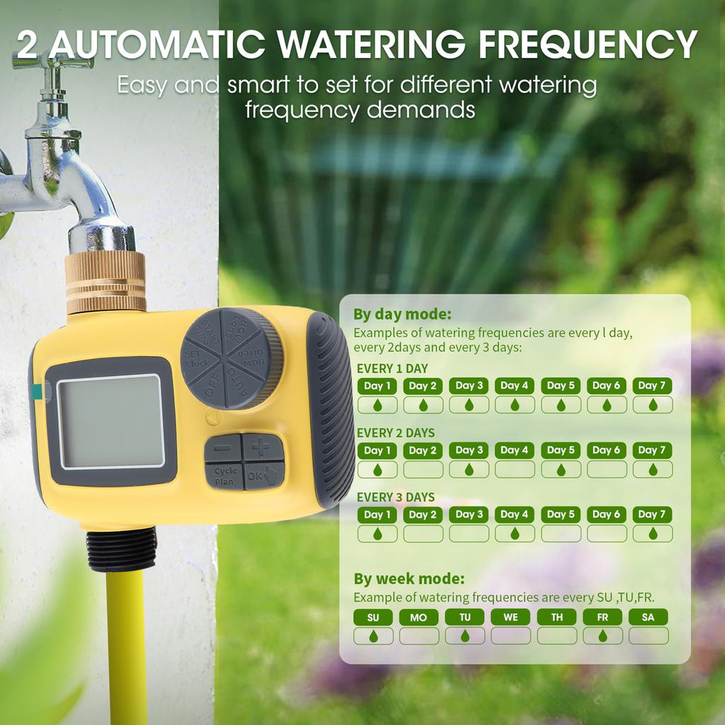 Garden Automatic Watering Irrigation Timer Garden Intelligent Timing Valves Controller Support Watering Timer and