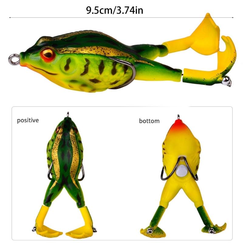 3 Stück Doppelpropeller Schwimmende Frösche Angelköder Haken Frösche Topwater Schwimmköder Topwater Frösche Angelköder