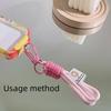 Braided Color-matching Mobile Phone Lanyard Multi-functional Key Chain Mobile Phone Backpack Rope Hanging Ornaments Accessories