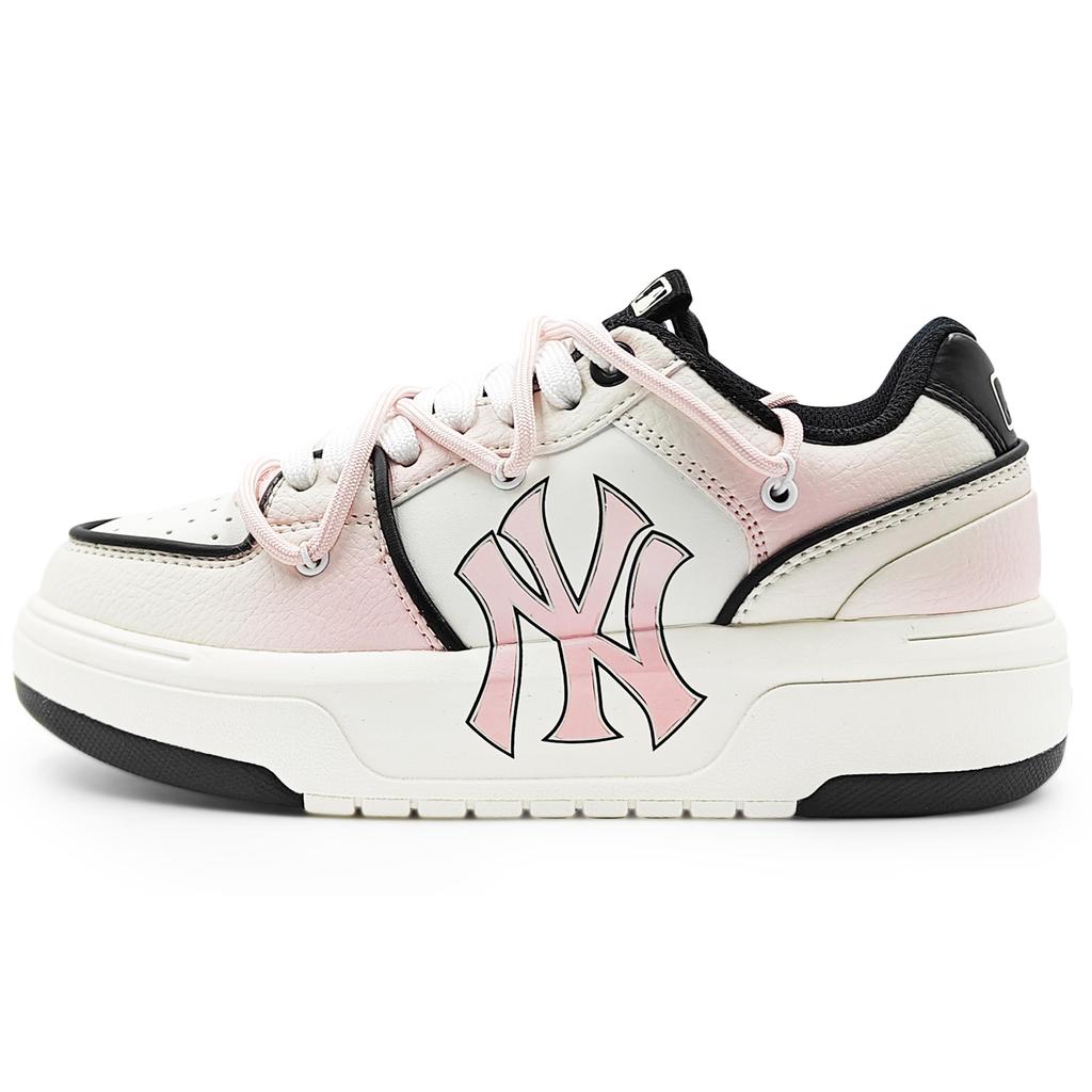 MLB Chunky Liner Abrasion Resistant Low top Skateboard Shoes Unisex Light Pink 3ASXCA12N-50WHS(Team1284- 2)