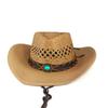 Hollow Western Cowboy Hat Men And Women Summer Beach Hat Party Stage Cowboy Hat Outdoor Knight Hat Fishing Hat