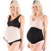 2 Pcs Women Maternity Belly Band Pregnancy Belt Support Stretch Band Gift L