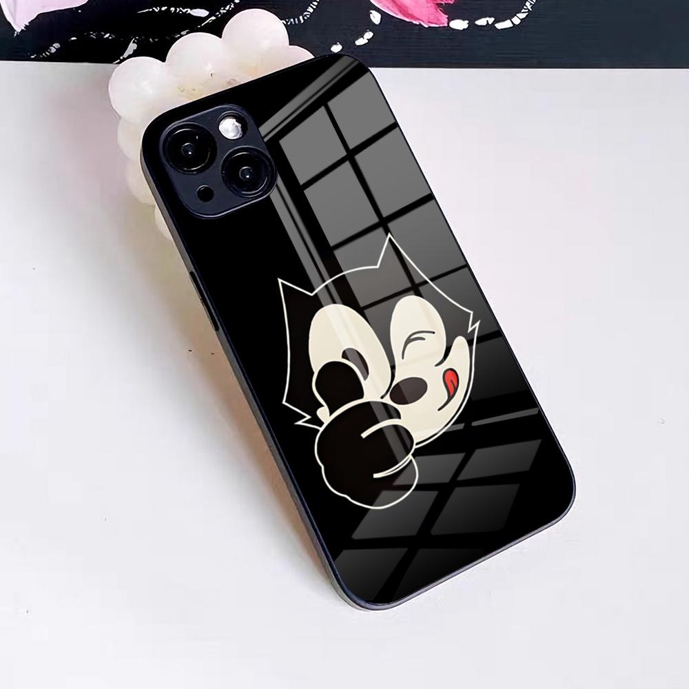 Felix The Cat Phone Case For IPhone 17 Pro Max 16 15 14 Pro Max 13 11 X Xs Xr 8 7Plus Glass Cover
