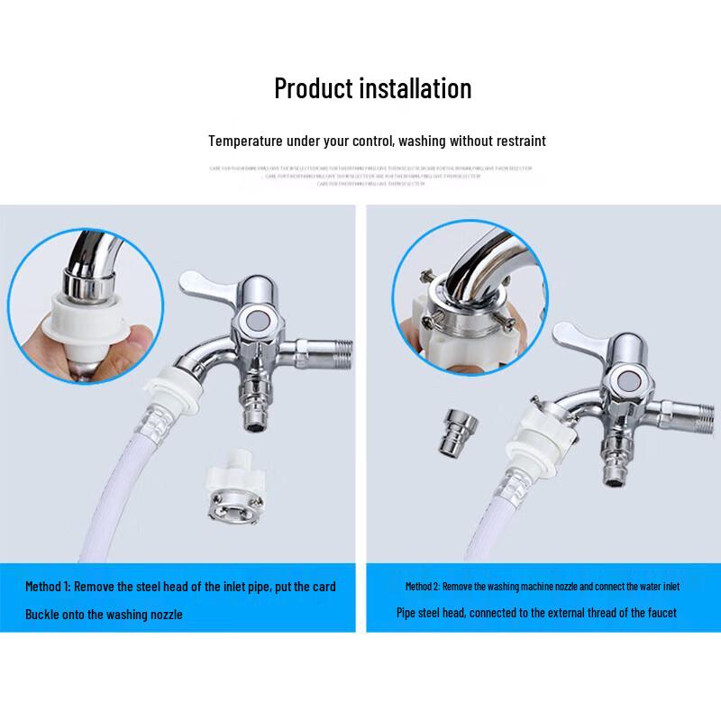 WDOFS Multifunction Double-Outlet Washing Machine & Mop Sink Faucet