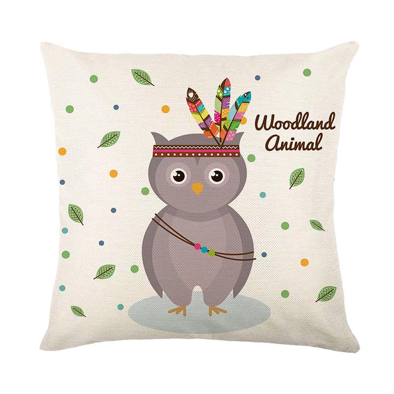 Cute Animal Print Throw Pillow Covers Made Of Polyester Suitable For Home Sofa Cushion Cover Ideal For Living Room Or Bedroom