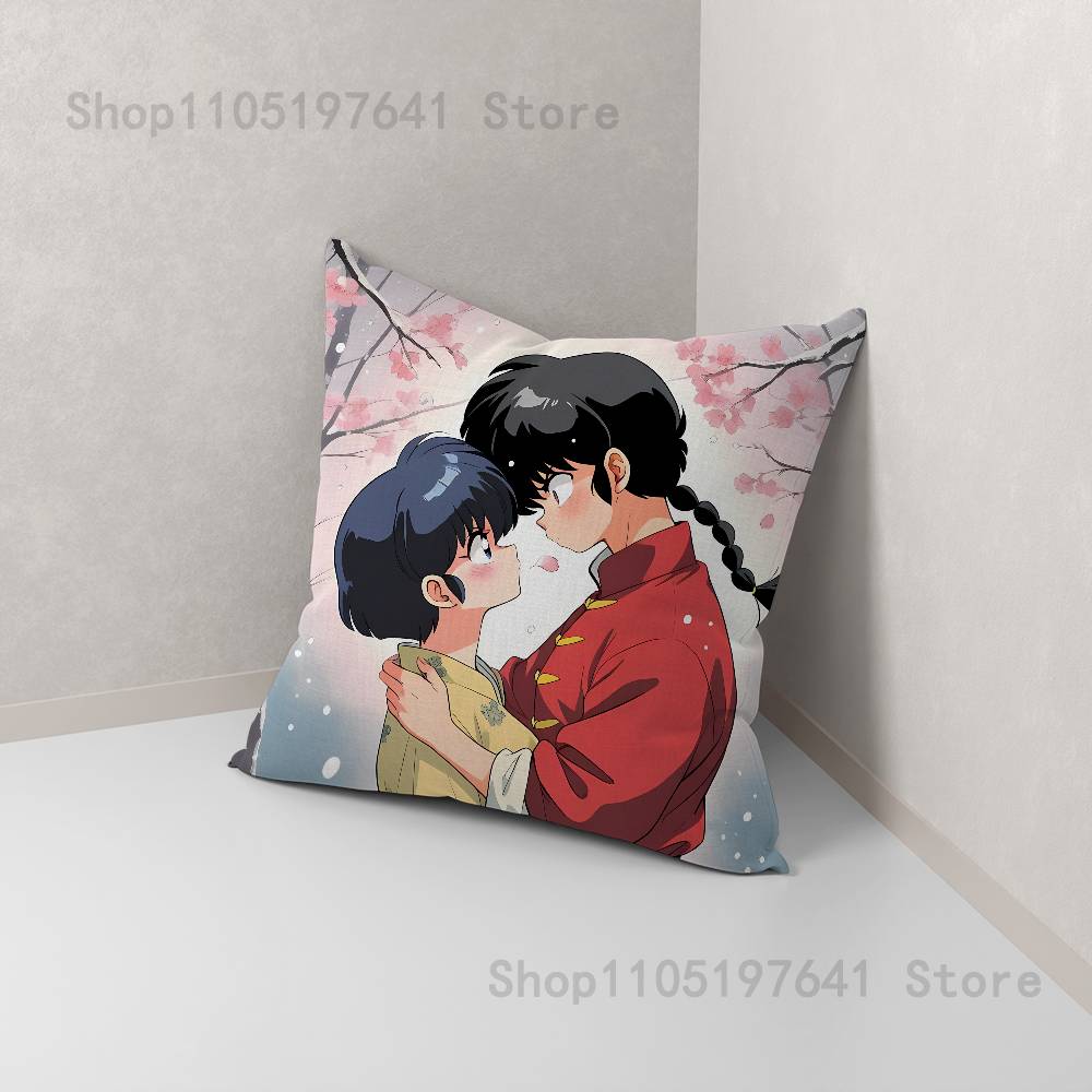 COOL Ranma 1 2 Pillow Case cute cartoon anime peripheralsBedroom Sofa Decorative Cushion Cover Soft Cushion Cover