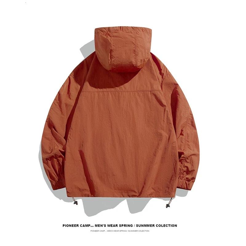 Breathable Quick-Dry Sun Protective Clothing Hooded Pocket Design Outdoor Sunblock Jacke