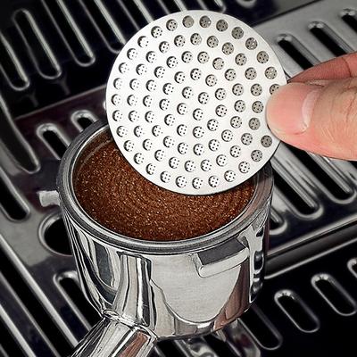 Schermo per Puck Caffè Riutilizzabile 51/53/58mm Acciaio Inossidabile Doppio Strato Filtro Caffè Maglia Fine Accessorio Professionale per Espresso