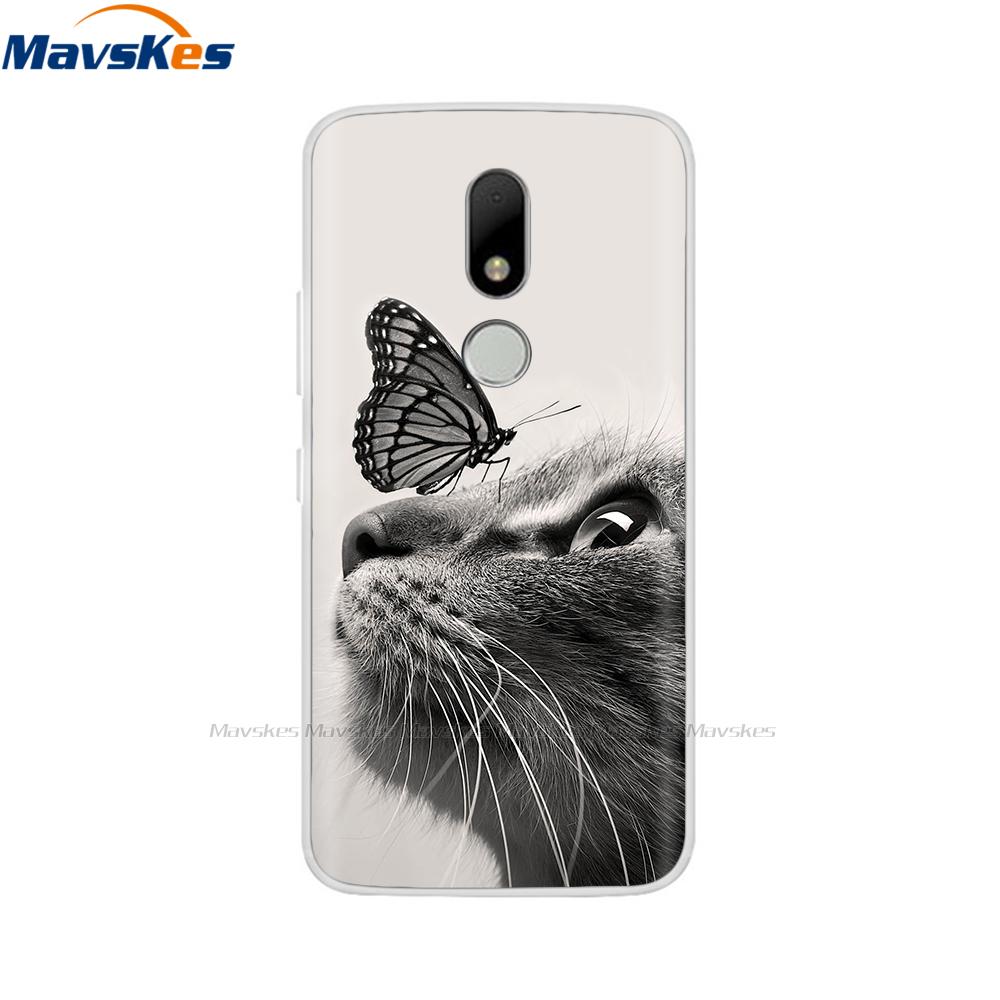 Soft TPU Case For Motorola Moto M Case XT1662 5.5inch Cute Cartoon Silicone Back Cover For Moto M Case XT1663 Phone Cases flower