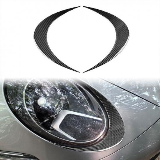 Fit For Porsche 911 - Vinyl Carbon Fiber Front Fog Light Lamp Frame Trim