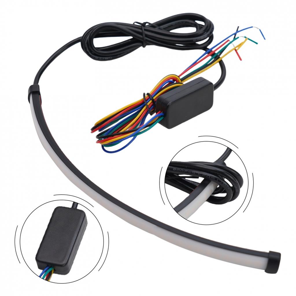 Tail Light Flexible LED Motorcycle Stop Light Black Rear Brake Strip CM