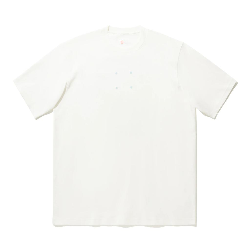 Li Ning Scenic Round Neck Soft Comfortable Breathable Versatile Short Sleeve T-Shirt Unisex T-Shirt Off-White AHSU219-1