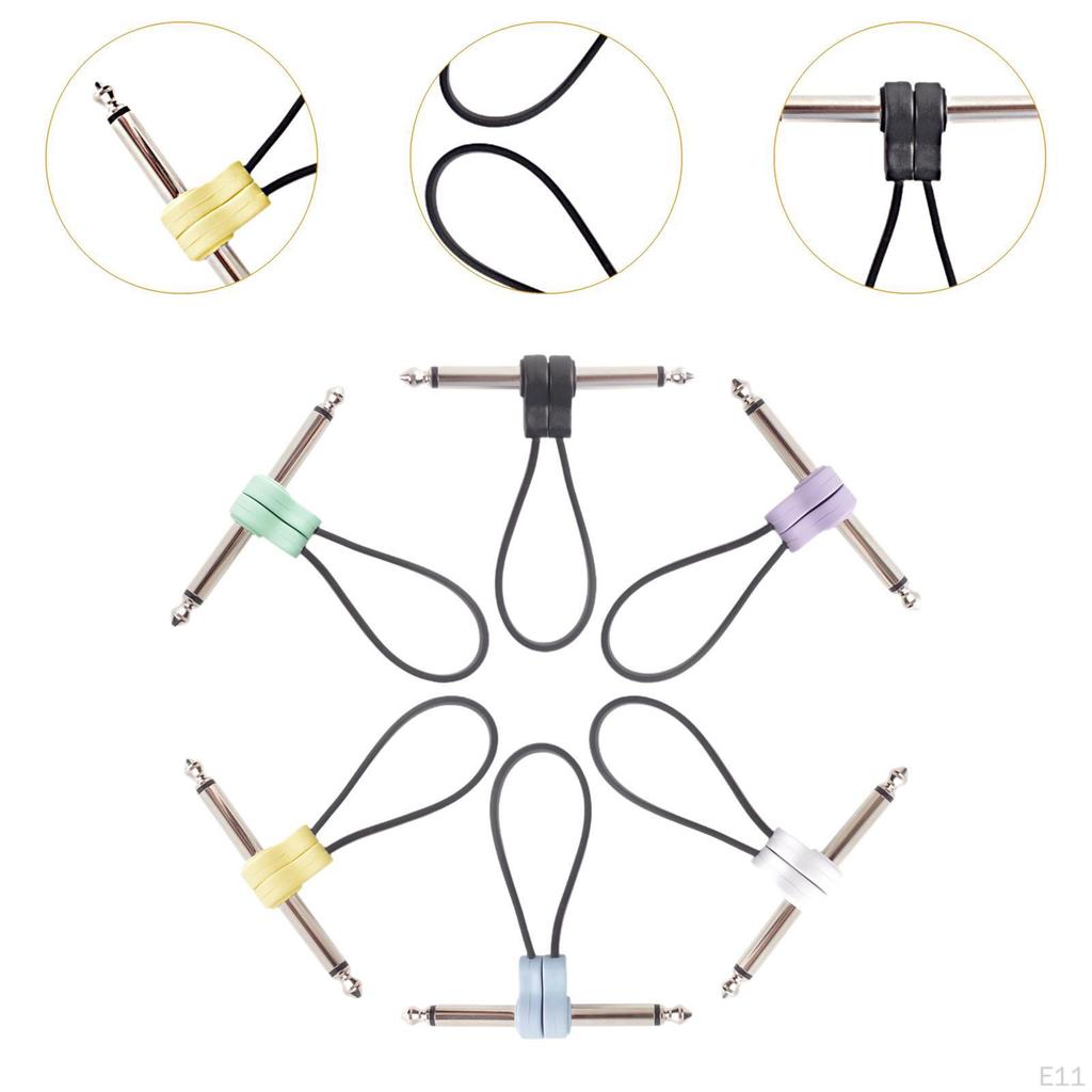 Câble d'Effets pour Guitare Électrique Câbles de Patch Adaptateur Stable Multi-usage Instrument pour