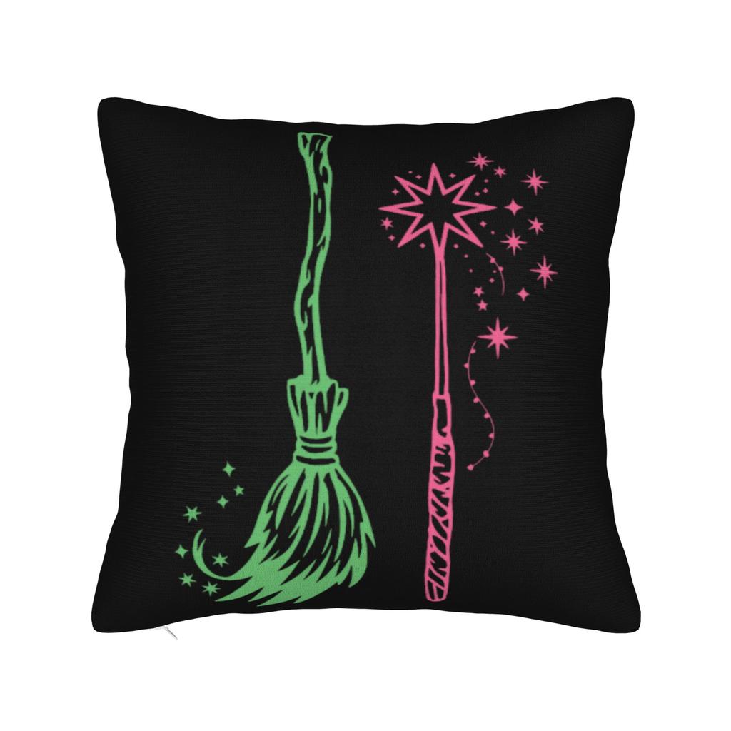 W-Wicked 2 Musical Movie Glinda Elphaba Pillow Cover Morden Pillow Case For Office Car Home Decor Comfy Pillowcases Gift