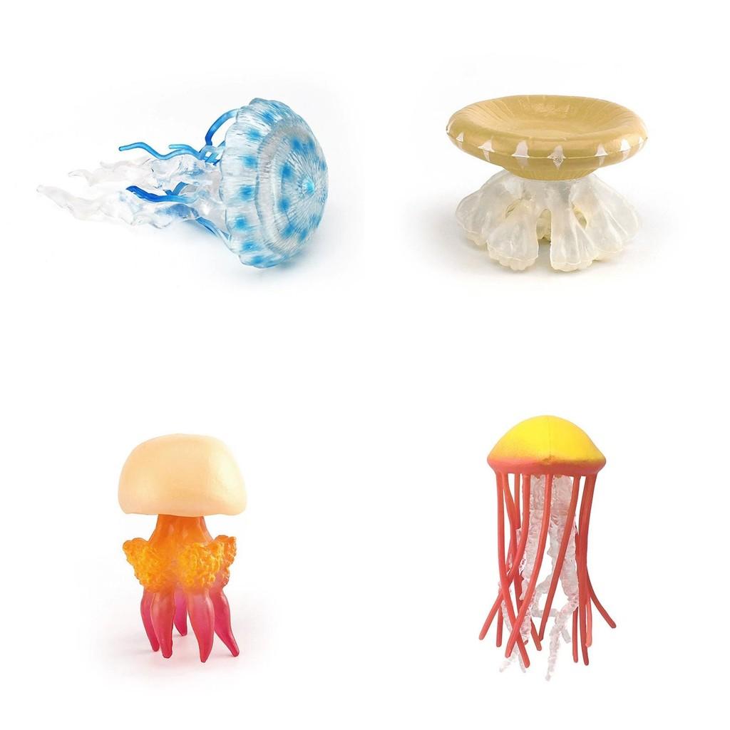 Unterwasser-Meereswesen Plastik-Quallenfigur Statische Aquarien-Dekoration Für Heimdekoration