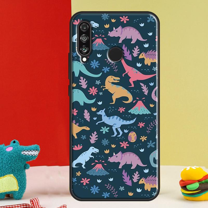 Cute Dinosaur Baby For Huawei Nova 9 10 SE 12i 12s 11i 5T Y91 Y90 Y60 Y70 Y72 Y61 P60 Pro P20 P30 P40 Lite Case