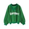 Women Sweatshirts V-Neck Long Sleeve Oversized Solid Color T-Shirts Casual Loose Fit Athletic Workout Pullover Tops