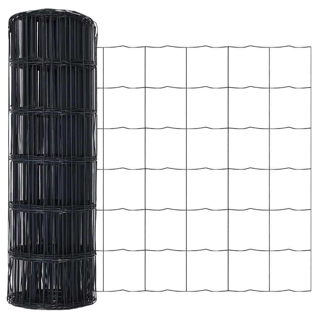 Euro Fence Gray 0.6 X 10 M PVC Coated Iron