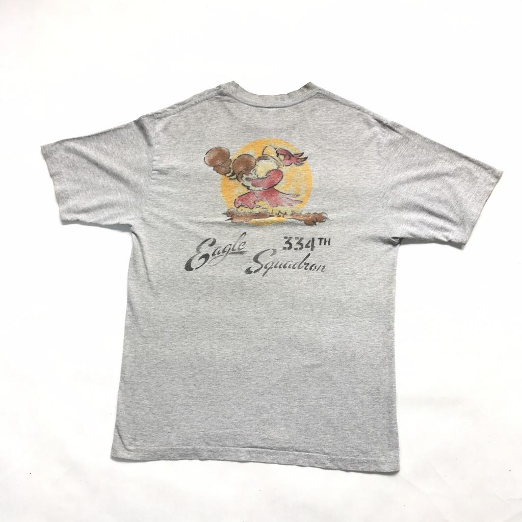 Vintage Buzz Rickson USAF Eagles Squadron Air Force Stensil Design Tshirt
