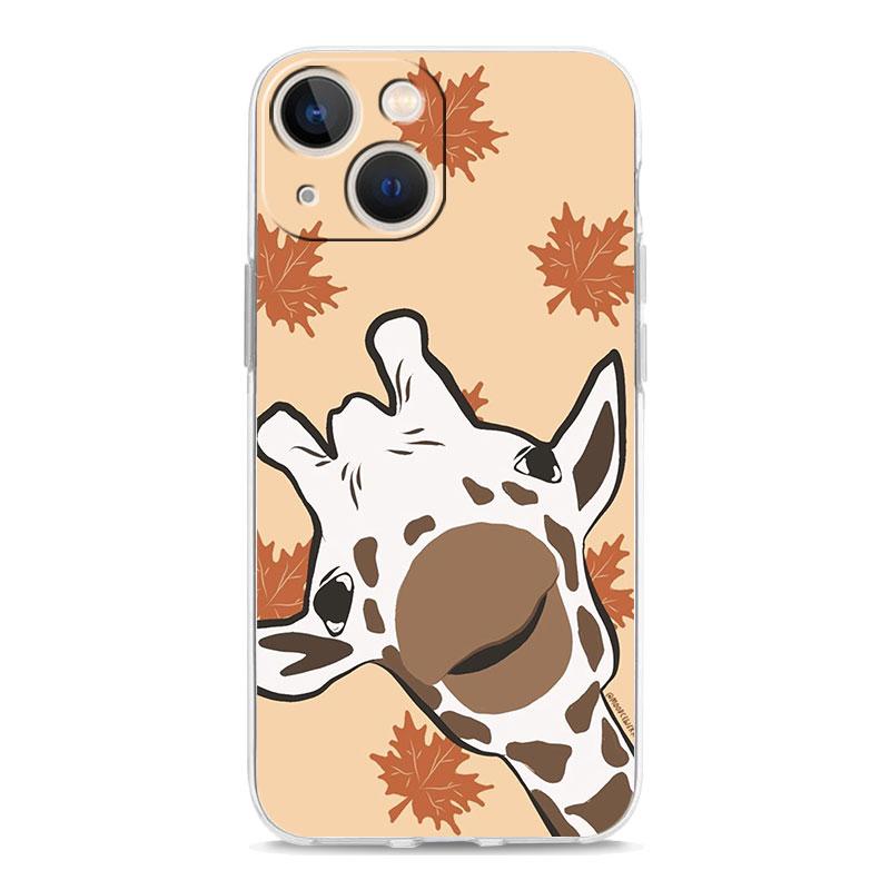 Giraffe Illustration Phone Case For iPhone 11 Cases iPhone 15 12 13 14 16 Pro Max X XR XS 14 15 Plus 16Pro iPhone16 Clear Cover