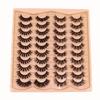 20 Pairs of Naturallycrossed 3D Black False Eyelashes Are Fluffy, Slender and Soft, and 15-20mm Thick False Eyelashes Are Worn Daily.