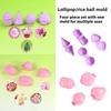 4Pcs/Set Round/Heart/Cone/Cupcake Lollipop Mold Plastic Cookies Cakepop Mould Diy Fondant Cake Decorating Tools Baking Supplies