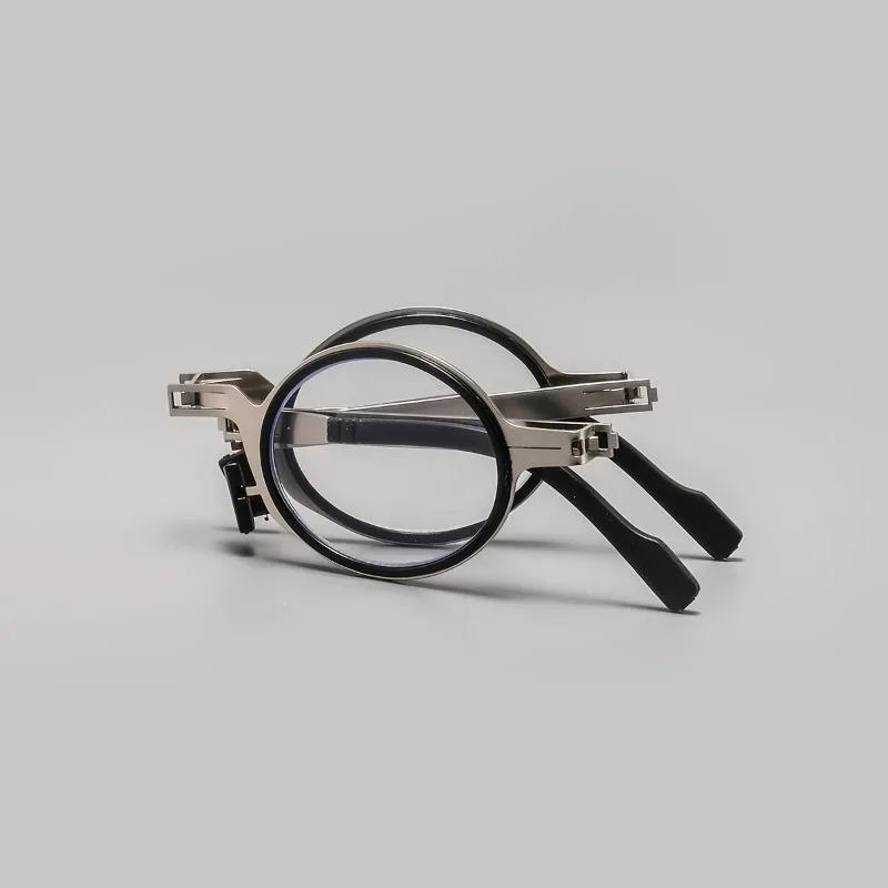 Foldable Portable Anti‑Blue Light Reading Glasses, Ultra‑Lightweight HD Lenses, Eyeglasses with Protective Case