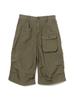 [BEAMS BOY] Military Shorts for Women, Olive 2