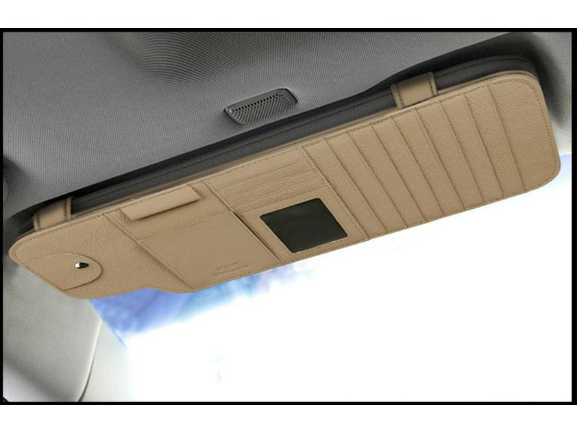 Cadillac Car Sun Visor Multi-Functional Clip Bag Cover