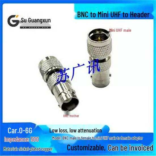 BNC To Mini UHF Adapter, Q9 Male/Female To Mini UHF Male/Female, Small M Head Mini UHF-J/K