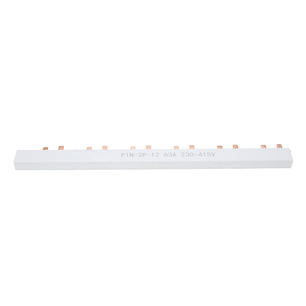 PIN TYPE Copper Busbar 2P 12 Way PVC Good Conductivity for Circuit Breaker Distribution Box
