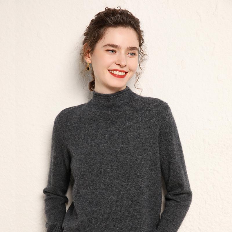 Women's Cashmere Sweater Qinghe Cashmere 100% Cashmere Women's Autumn and Winter Cashmere Sweater Soft and Warm