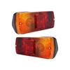APSMOTIV Front and Rear Lamp Tail Lights Assembly with 12v Bulbs for Massey Ferguson Tractor 230 240 250 265 290 365 375 390 398 399 560 565 575 59