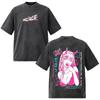 T-shirt Graphique Vintage Lavé Anime Darling in The Franxx Zero Two Hommes Femmes Années 90 Manga Décontracté Y2K Gothique Coton Oversize T-shirts