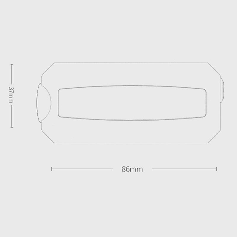 Outdoor Red Blue Strobe Light Police Light Warning Lights Usb Rechargeable Flashlight Shoulder Clip Flashing