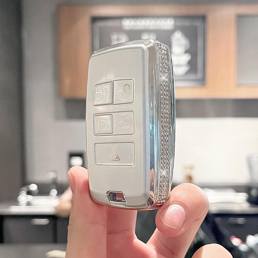 Land Rover Schlüsselhülle für Discovery, Range Rover Evoque, Velar, Freelander, Defender, Sport - High-End Auto-Schlüsselhülle