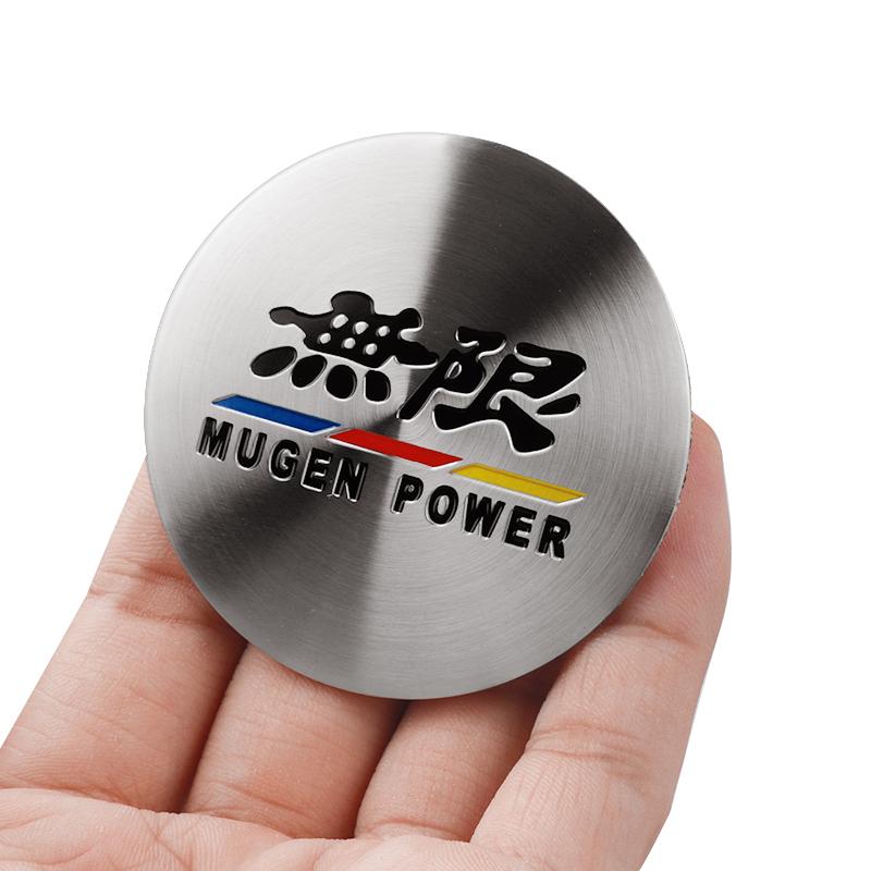 4 Stück 56/60MM Auto Radnabenabdeckung Aufkleber Felgenabdeckungen Autozubehör Für Honda CIVIC Mugen Type R Type S Si RR XR-V
