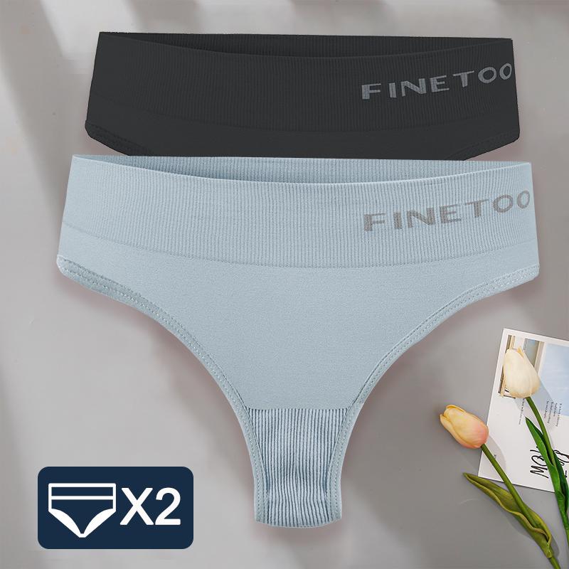 2PCS/Set M-2XL Bodyshaper G-String Panties Women Slim Underwear Female Lingerie Sexy Lady Thongs High Waist Underpants